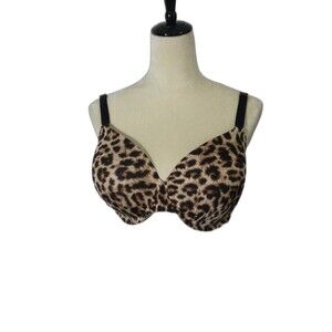 Soma Vanishing 360 Perfect Coverage Leapord Pattern Bra Size 36 DDD.